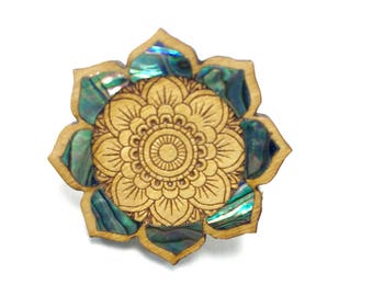 Hindu Mandala Lotus Pin