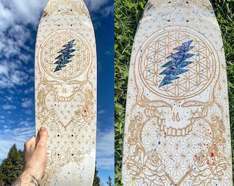 Run for the roses  inlay cruiser  skateboard