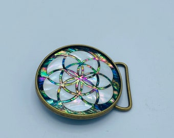 Galactic warrior belt buckle pearl version