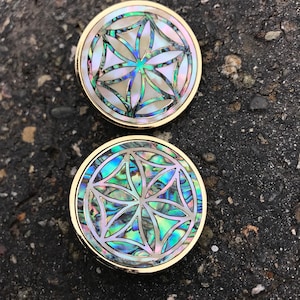 Seed of life detailed inlay pin