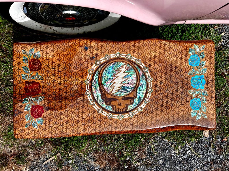 Run for the Roses Inlay Coffee Table / Bench - Etsy