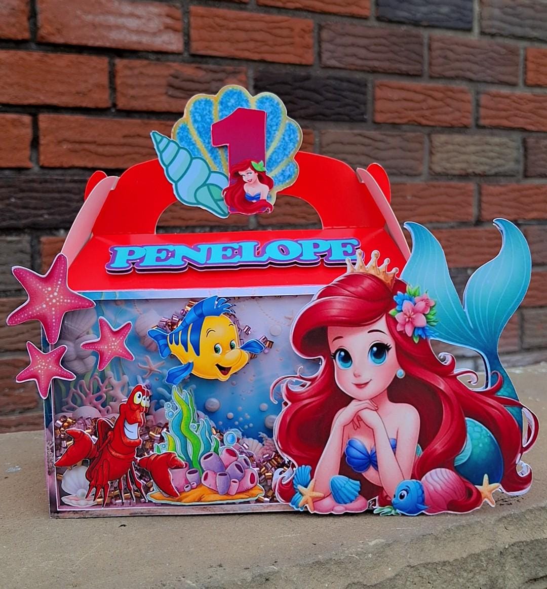 3D Little Mermaid Ariel Boxes - Etsy