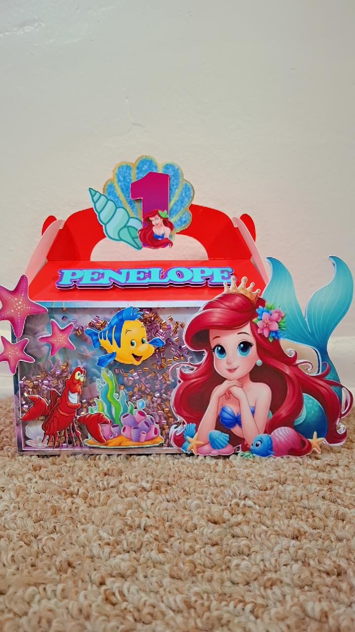 3D Little Mermaid Ariel Boxes - Etsy