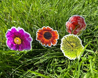 Flower Power Vinyl Sticker 4 Pack