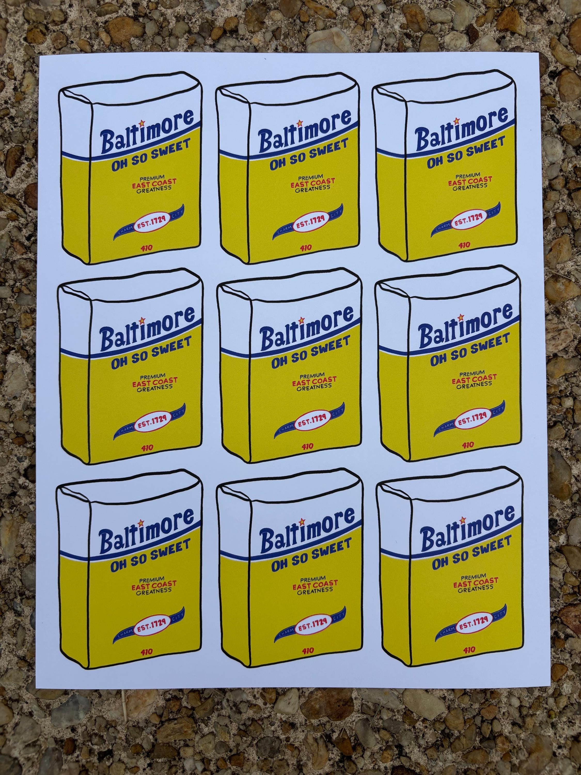 Sweet Baltimore Art Print - 8"x10"