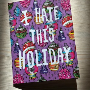 Holiday Hater Christmas Card