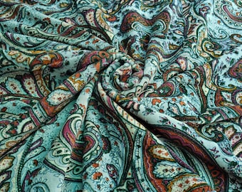 floral printed Velvet Fabric Indian upholstery lampshades curtain quilting fabric grey colour