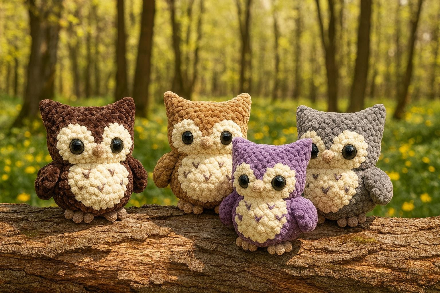 Chubby Owl Crochet Pattern PDF, Cute Amigurumi Plush Toy Tutorial, Easy DIY Handmade Gift