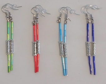 DOUBLE LIGHTSABER EARRINGS