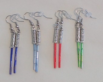 Pendientes de sable de luz: inspirados en Star Wars, sin níquel