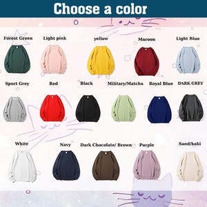 a variety of colorful hoodies, each with a different color and style, arranged in a grid format.