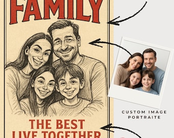 Custom Couple Caricature Portrait – Anniversary, Wedding Gift (Digital Art)