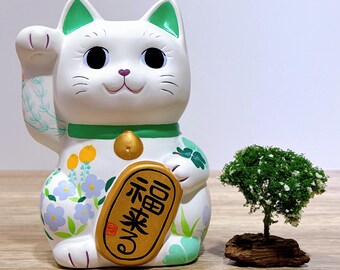 MANEKI NEKO Coinbank Japanese Lucky Cat TOKONAME Yaki Right Hand