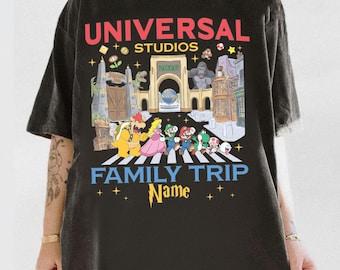 Personalized Universal Studios Shirt, Universal Studios 2026 Trip Shirt, Universal Studios Family Shirts, Mario Friends Family Shirts