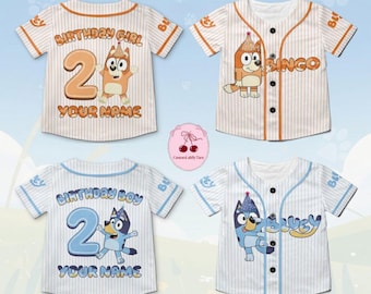 Custom Blue Dog Birthday Boy Family Baseball Jerseys, Birthday Girl Jersey, Name Blue Dog Tee, Blue Dog Kids Shirt, Dog Mom Dad Shirt