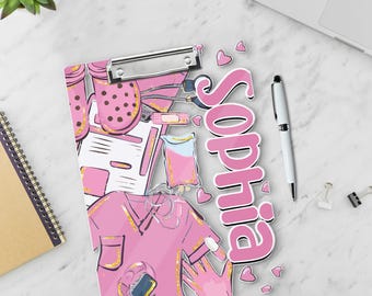 Nurse Gift, Personalized Nurse Clipboard, RN NICU Nurse School Acrylic Clipboard, Doctor Hospital Clipboard, New Nurse Gift, Nurse Stuff