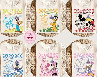 Vintage Mickey Disneyworld Comfort Colors Shirt, Retro Mickey And Friends Shirts, Disney Family Shirts, Disney 2026 Trip Disney Vacation Tee