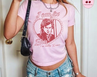 Vintage I Can Fix Him No Really I Can Baby Tee, Coquette Anakin Skywalker Shirt, Star Wars Movie T-Shirt, Retro Disney Star Wars Crop Tank
