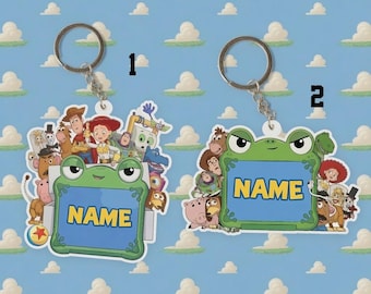 Personalized Toy Story Season 5 Keychain, Toy Story 2026 Keychain, Woody Buzz Jessie Lilypad Keychain, You've Got A Friend In Me,To Infinity