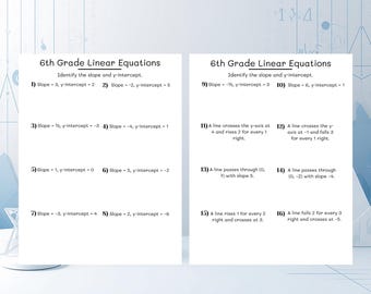 6年生向け線形方程式ワークシート｜算数練習（PDF）