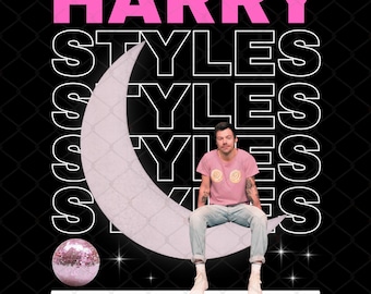 Harry Styles Tshirt Design, Kiss All The Time Disco Occasionally PNG File Instan Download