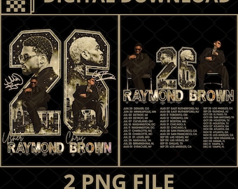 Raymond & Brown Tour 2026 PNG, Usher x Chris Brown Tshirt Design ( Digital Download)