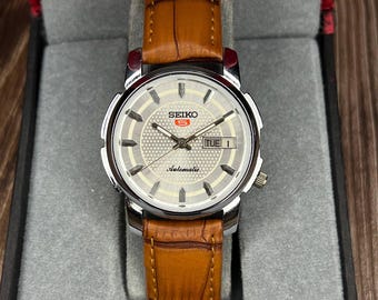 オリジナル セイコー 5 自動巻き デイデイト 日本製腕時計 メンズ