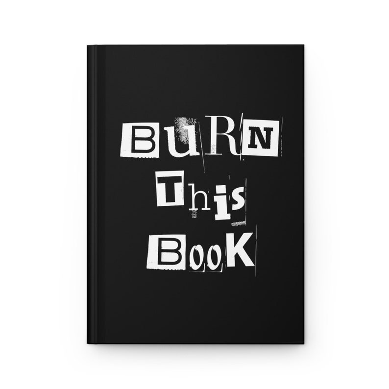 Burn Book, Self Care, Burn This Book, Hardcover Journal Matte Etsy