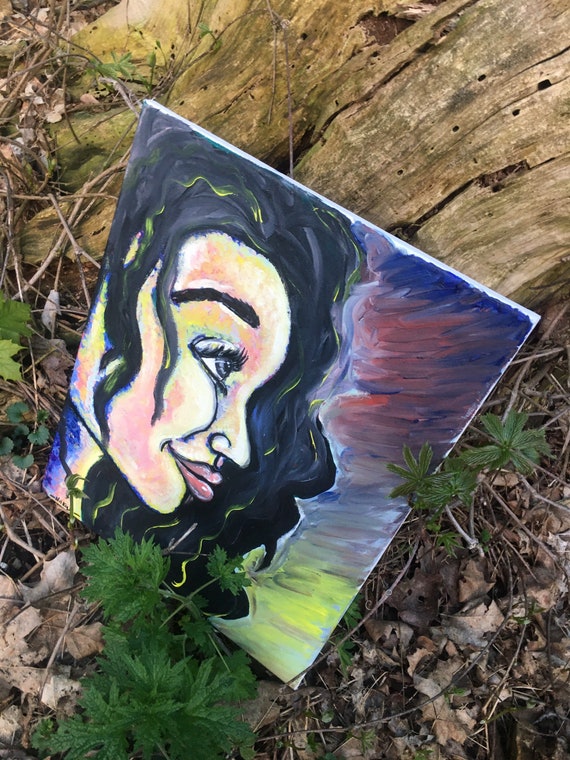 Abstract Painting Acrylic Paint Wall Art Hanging Wall Etsy