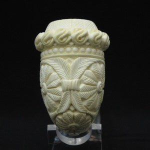 Calabash Floral Ottoman Meerschaum Pipe New Tobacco Smoking Pipes Hand Made Affordable big pipe image 2