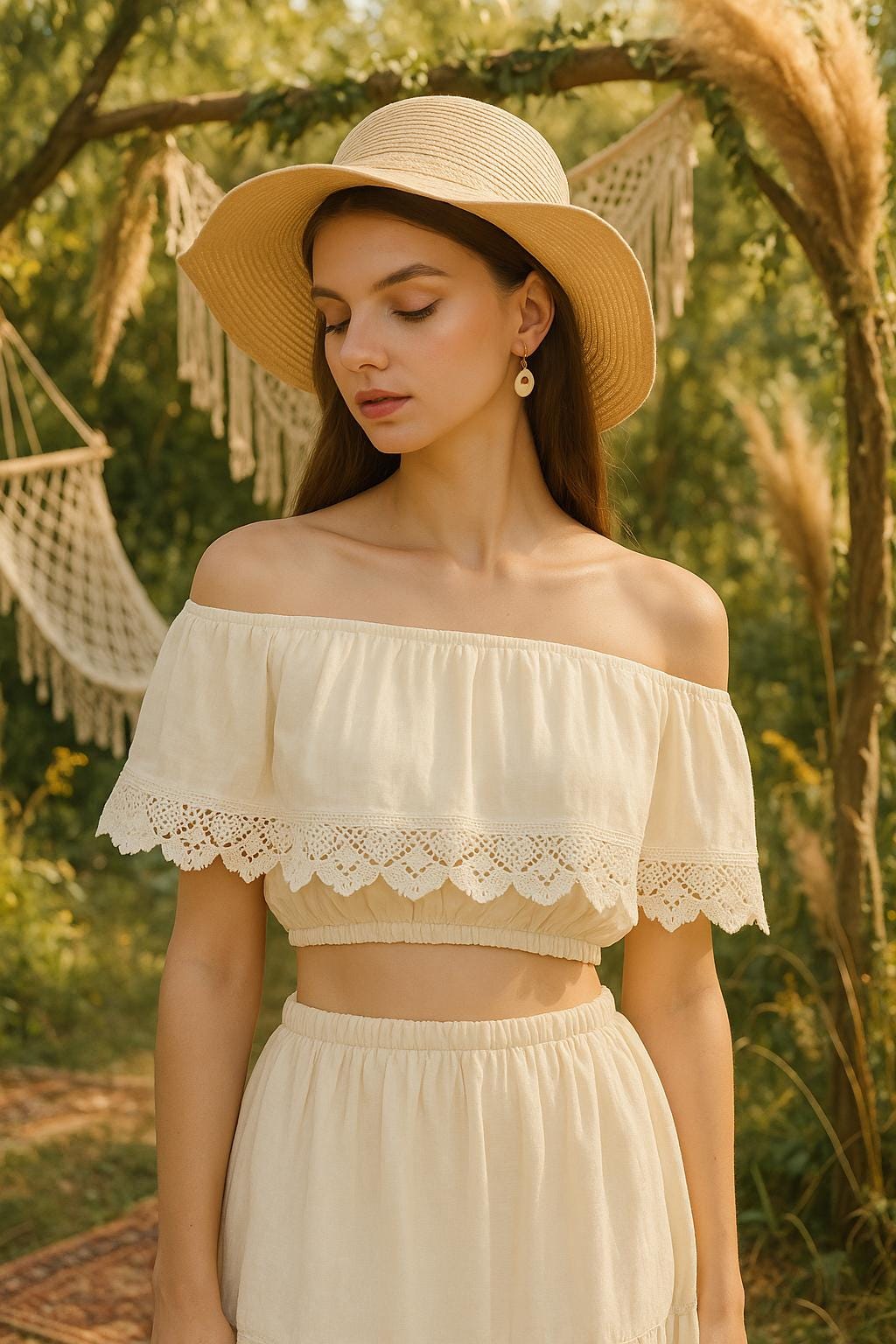 White Bardot Top Canada