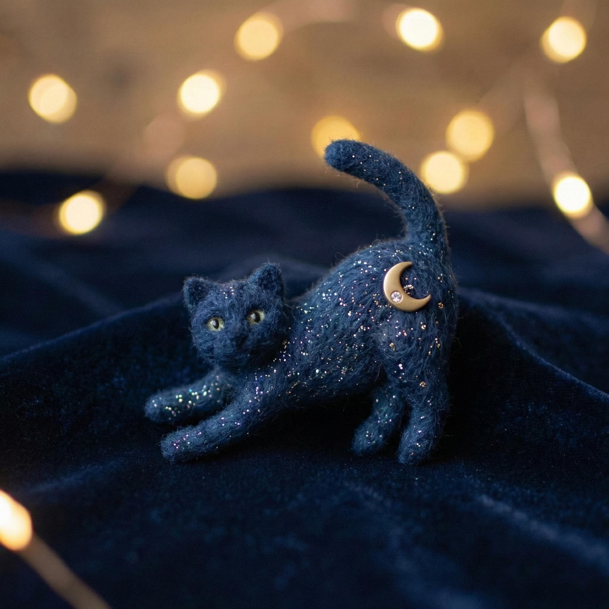 Handmade Wool Felt Cat Brooch & Fridge Magnet | Cute Calico Tuxedo ...