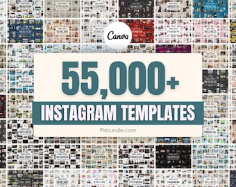 55,000+ Canva Instagram Templates Social Media Kit PLR & MRR
