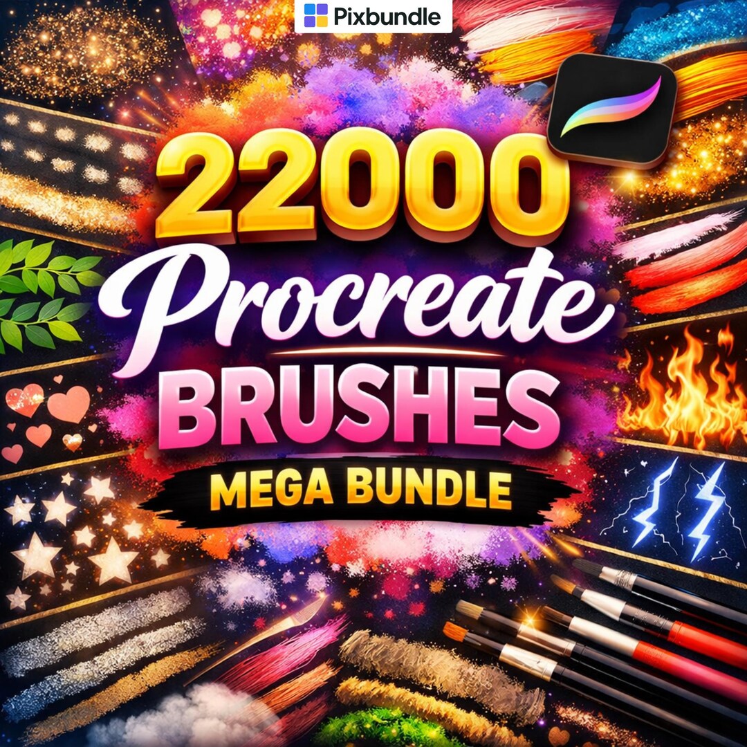 22000+ Procreate Brushes Mega Bundle | Ultimate Drawing, Anime, Tattoo ...