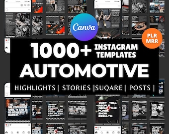 Oltre 1000 modelli di settore automobilistico modificabili su Canva