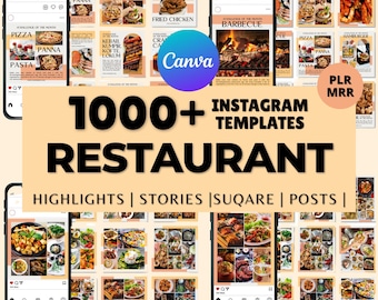 Restaurant Instagram Templates 1000+ Food Business Canva Designs