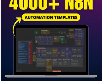 4000+ N8N Automation Templates Bundle | AI Workflows | Social Media & Business Automation | PLR MRR License