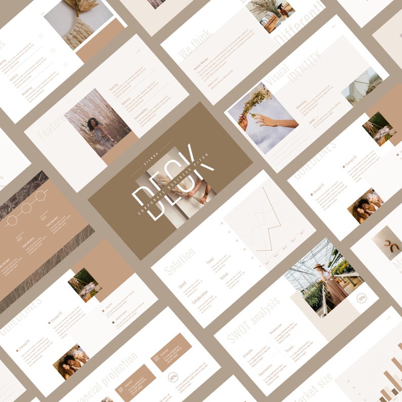 Business Pitch Deck Templates Canva | 34 Page Investor Presentation ...