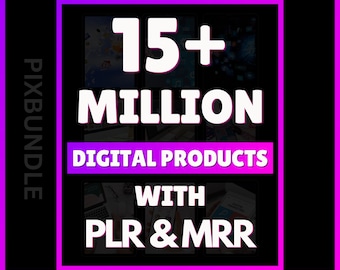 15M+ Digital Products Mega Bundle Canva Templates, Fonts, Shopify Themes PLR MRR