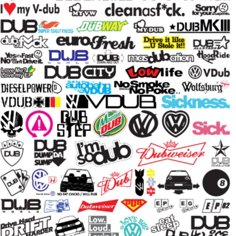 500+ JDM Stickers Bundle Car Decals Vector Files PNG, EPS - Etsy