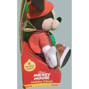 Fisher Price 2001 Disney Mickey Mouse Holiday Friend 12" Plush NOS image 4