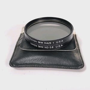 2 Tiffen-filters 58 mm ND 0,6 neutrale dichtheidsfilter 58 mm waas 1 met behuizing