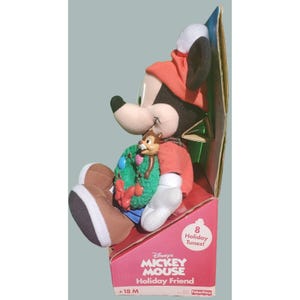 Fisher Price 2001 Disney Mickey Mouse Holiday Friend 12" Plush NOS image 6