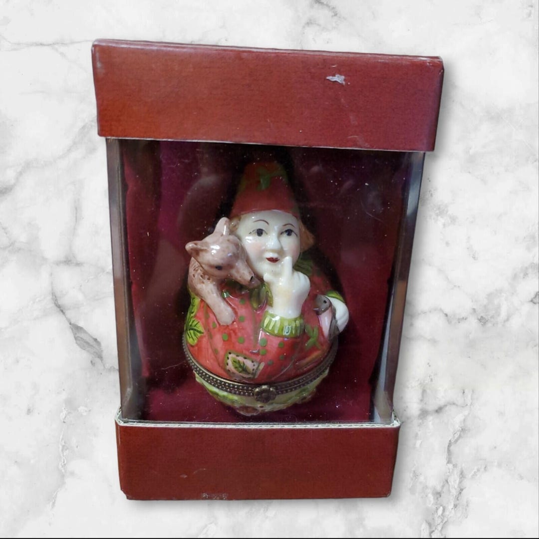 Villeroy & Boch バニーファミリー エッグボックス バニースカルプ Villeroy Boch Forest Treats Gnome Fox - Bird Porcelain Trinket Box