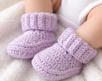 Crochet Baby Booties Pattern, Easy Newborn Booties Pattern, Beginner Friendly Baby Shoes (Instant Download PDF)