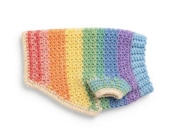 Patrón de suéter de crochet para perro, ropa para mascotas (PDF), tallas pequeña, mediana y grande (descarga instantánea en PDF)