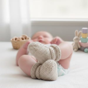 Baby Booties Pattern | Infant Booties Knit Pattern | Easy Knit Pattern | Instant PDF Download image 4