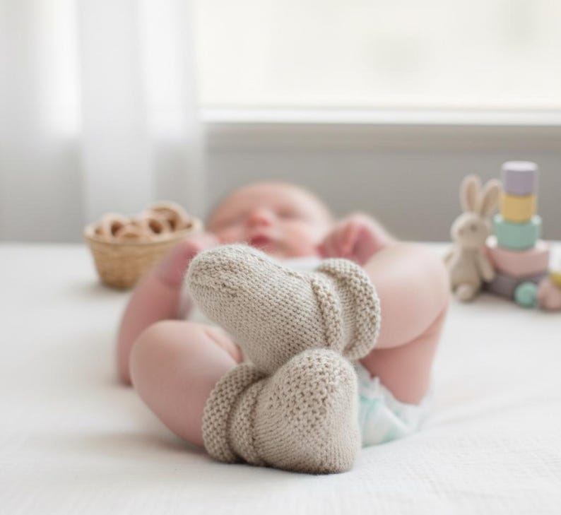 Baby Booties Pattern | Infant Booties Knit Pattern | Easy Knit Pattern | Instant PDF Download image 4