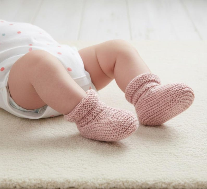 Baby Booties Pattern | Infant Booties Knit Pattern | Easy Knit Pattern | Instant PDF Download image 2