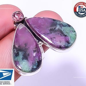 Ruby With Zoisite Adjustable Ring 925 Sterling Silver July Birthstone Jewelry